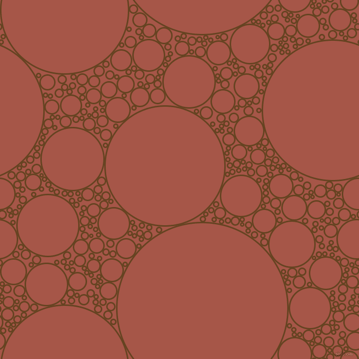 bubbles, circles, sponge, big, medium, small, 3 pixel line width, Dark Brown and Crail circles bubbles sponge soap seamless tileable