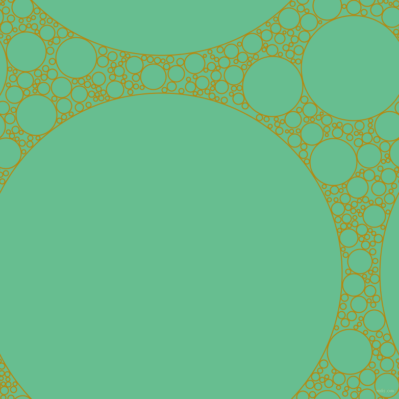 bubbles, circles, sponge, big, medium, small, 2 pixel line width, Dark Goldenrod and Silver Tree circles bubbles sponge soap seamless tileable