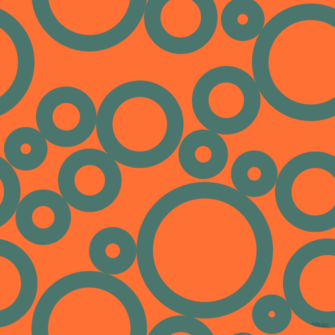 bubbles, circles, sponge, big, medium, small, 33 pixel line width, Dark Green Copper and Burnt Orange circles bubbles sponge soap seamless tileable