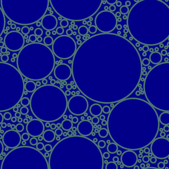 bubbles, circles, sponge, big, medium, small, 5 pixel line width, Dark Green Copper and Dark Blue circles bubbles sponge soap seamless tileable