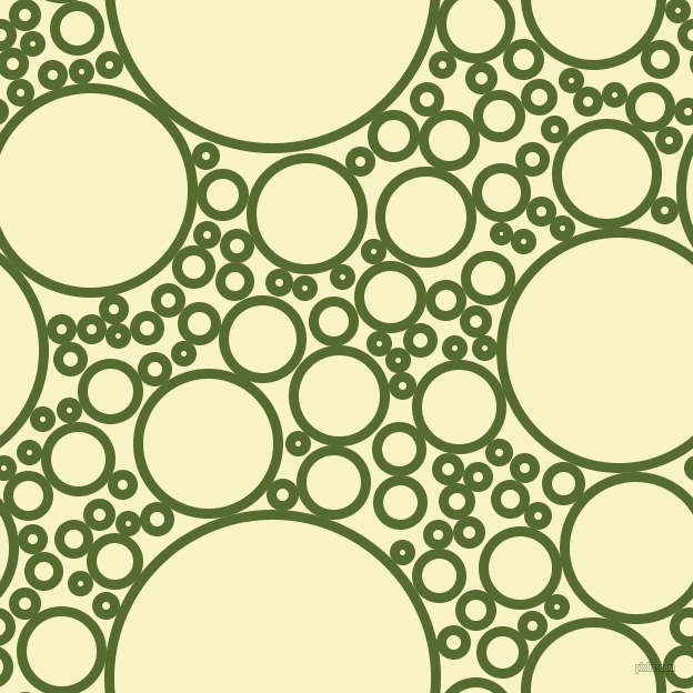 bubbles, circles, sponge, big, medium, small, 9 pixel line width, Dark Olive Green and Corn Field circles bubbles sponge soap seamless tileable
