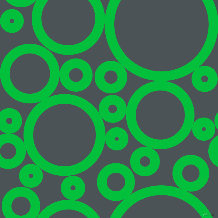 bubbles, circles, sponge, big, medium, small, 33 pixel line width, Dark Pastel Green and Trout circles bubbles sponge soap seamless tileable