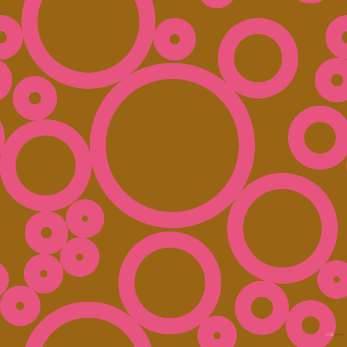 bubbles, circles, sponge, big, medium, small, 33 pixel line width, Dark Pink and Golden Brown circles bubbles sponge soap seamless tileable