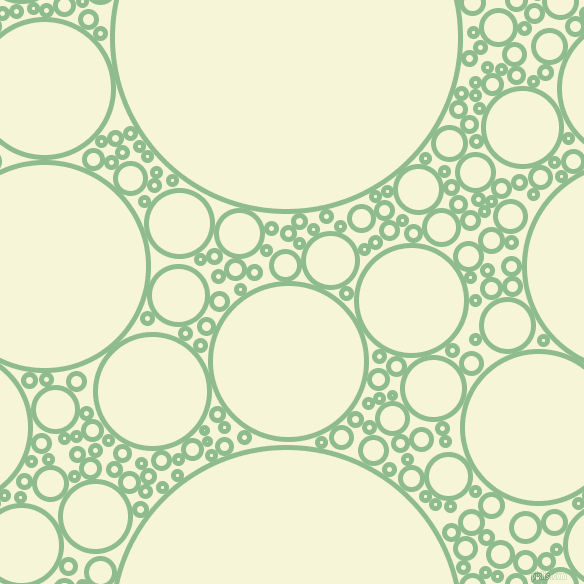 bubbles, circles, sponge, big, medium, small, 5 pixel line widthDark Sea Green and Hint Of Yellow circles bubbles sponge soap seamless tileable