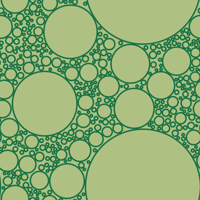 bubbles, circles, sponge, big, medium, small, 5 pixel line width, Dark Spring Green and Caper circles bubbles sponge soap seamless tileable