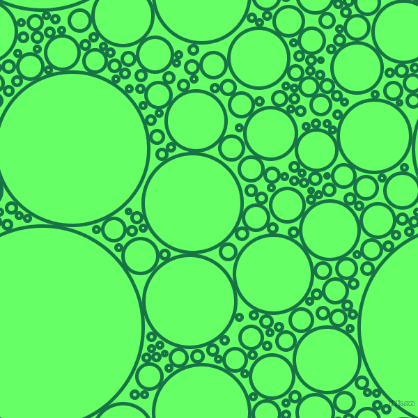 bubbles, circles, sponge, big, medium, small, 5 pixel line width, Dark Spring Green and Screamin
