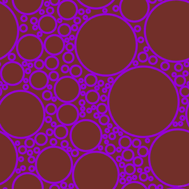 bubbles, circles, sponge, big, medium, small, 9 pixel line width, Dark Violet and Auburn circles bubbles sponge soap seamless tileable