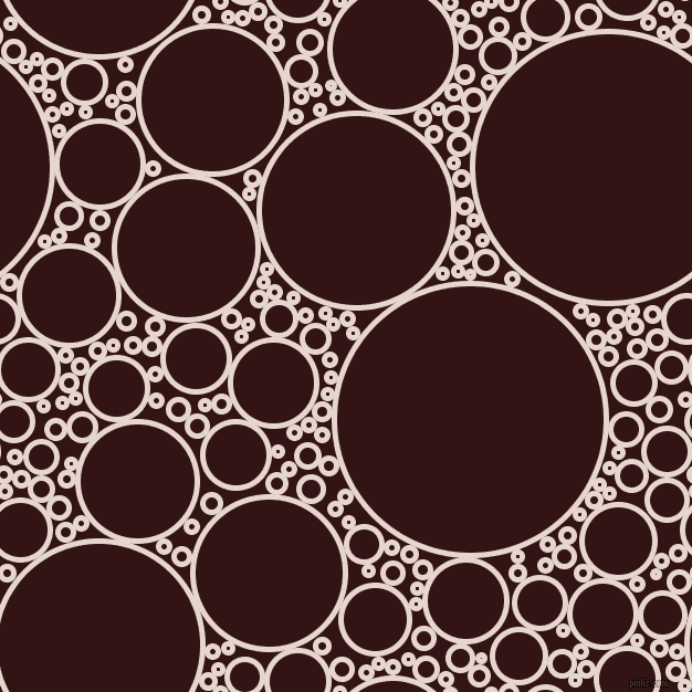 bubbles, circles, sponge, big, medium, small, 5 pixel line width, Dawn Pink and Seal Brown circles bubbles sponge soap seamless tileable