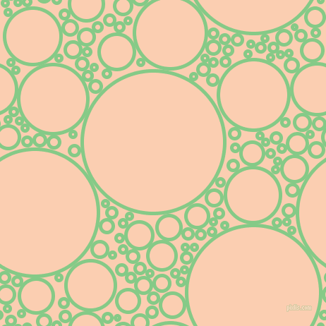 bubbles, circles, sponge, big, medium, small, 5 pixel line width, De York and Apricot circles bubbles sponge soap seamless tileable