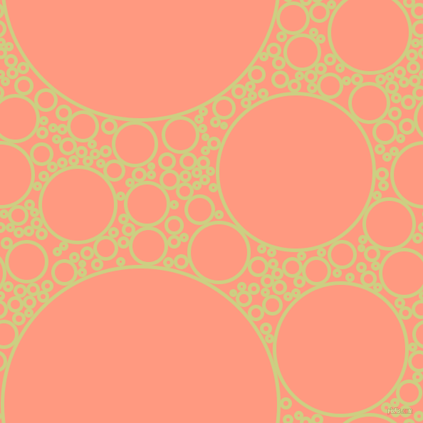 bubbles, circles, sponge, big, medium, small, 5 pixel line width, Deco and Vivid Tangerine circles bubbles sponge soap seamless tileable