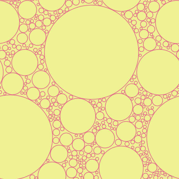 bubbles, circles, sponge, big, medium, small, 2 pixel line width, Deep Blush and Jonquil circles bubbles sponge soap seamless tileable