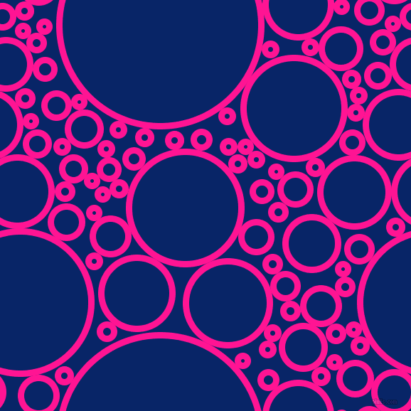 bubbles, circles, sponge, big, medium, small, 9 pixel line width, Deep Pink and Sapphire circles bubbles sponge soap seamless tileable