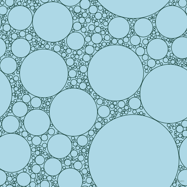 bubbles, circles, sponge, big, medium, small, 2 pixel line width, Deep Teal and Light Blue circles bubbles sponge soap seamless tileable