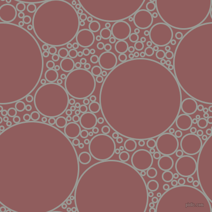bubbles, circles, sponge, big, medium, small, 3 pixel line width, Delta and Rose Taupe circles bubbles sponge soap seamless tileable
