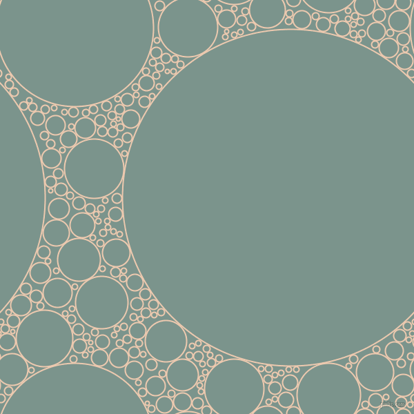 bubbles, circles, sponge, big, medium, small, 2 pixel line width, Desert Sand and Granny Smith circles bubbles sponge soap seamless tileable