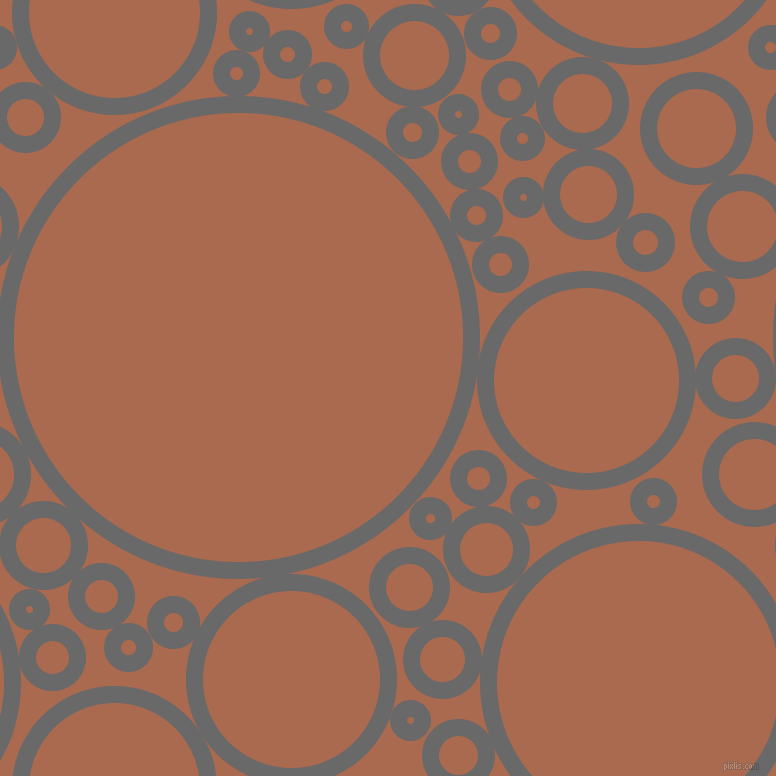 bubbles, circles, sponge, big, medium, small, 17 pixel line width, Dim Gray and Sante Fe circles bubbles sponge soap seamless tileable
