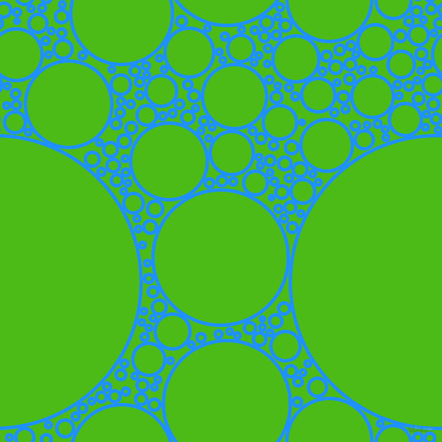 bubbles, circles, sponge, big, medium, small, 5 pixel line width, Dodger Blue and Kelly Green circles bubbles sponge soap seamless tileable