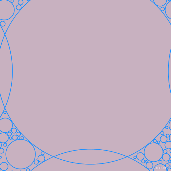 bubbles, circles, sponge, big, medium, small, 2 pixel line width, Dodger Blue and Maverick circles bubbles sponge soap seamless tileable