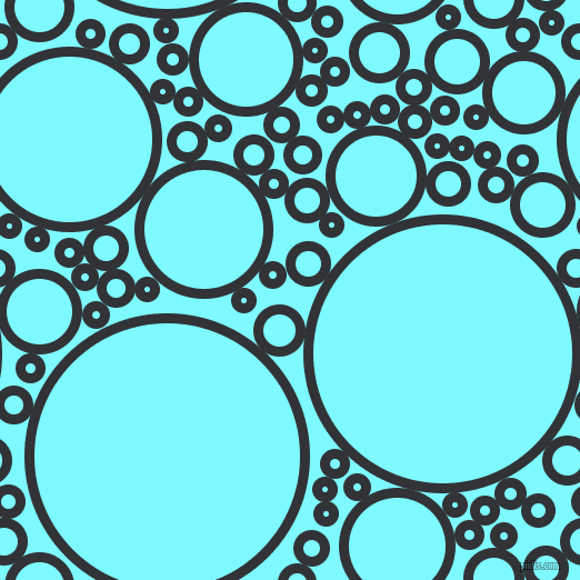 bubbles, circles, sponge, big, medium, small, 9 pixel line width, Ebony and Electric Blue circles bubbles sponge soap seamless tileable
