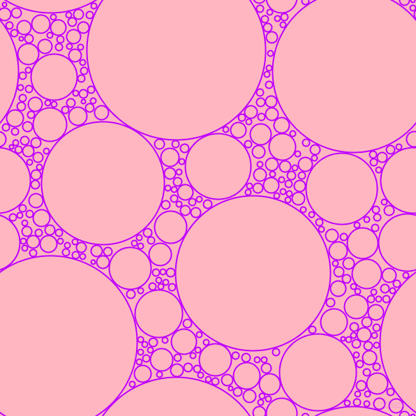 bubbles, circles, sponge, big, medium, small, 2 pixel line width, Electric Purple and Light Pink circles bubbles sponge soap seamless tileable