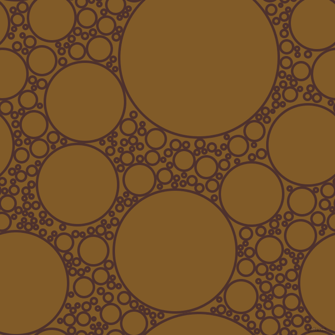 bubbles, circles, sponge, big, medium, small, 5 pixel line width, Espresso and Hot Curry circles bubbles sponge soap seamless tileable