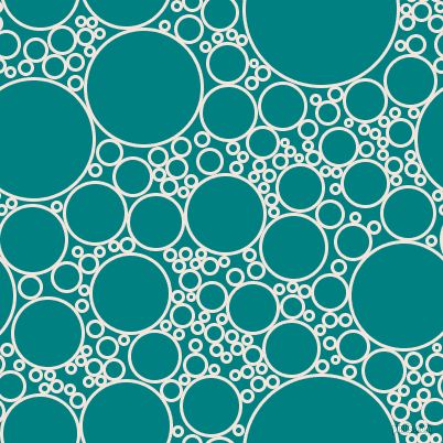 bubbles, circles, sponge, big, medium, small, 3 pixel line width, Fair Pink and Teal circles bubbles sponge soap seamless tileable