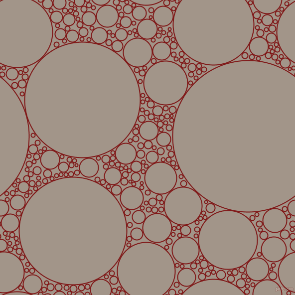 bubbles, circles, sponge, big, medium, small, 2 pixel line width, Falu Red and Zorba circles bubbles sponge soap seamless tileable