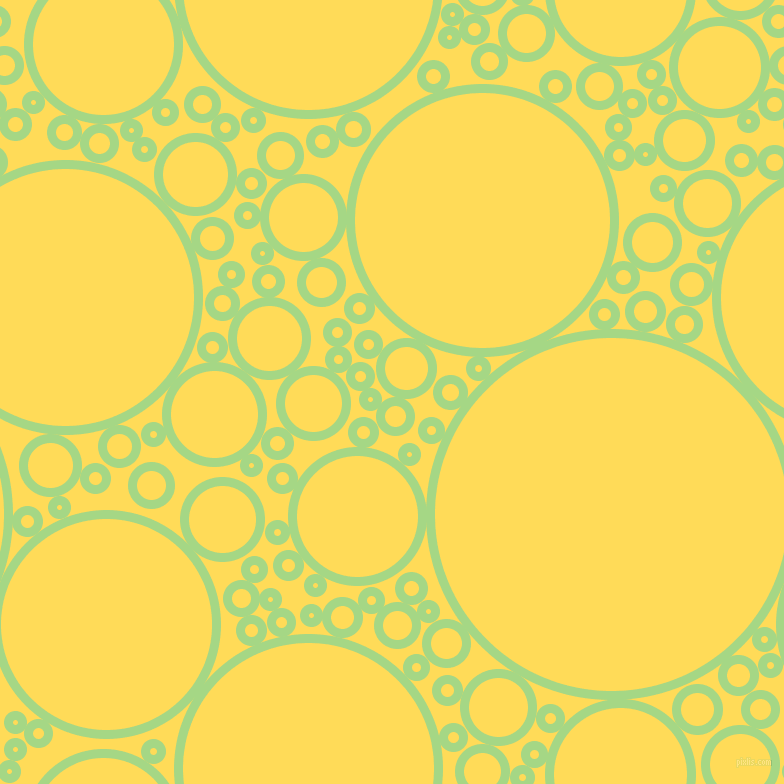bubbles, circles, sponge, big, medium, small, 9 pixel line width, Feijoa and Mustard circles bubbles sponge soap seamless tileable