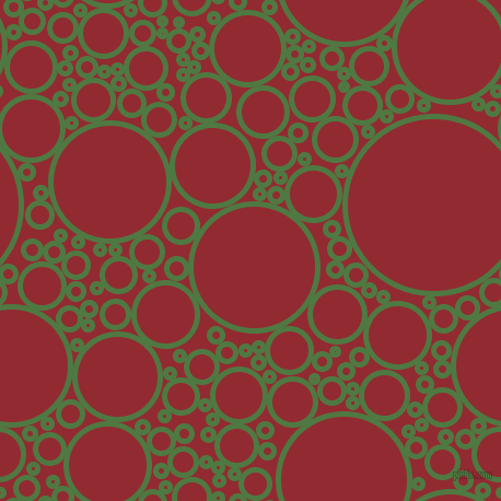 bubbles, circles, sponge, big, medium, small, 5 pixel line width, Fern Green and Bright Red circles bubbles sponge soap seamless tileable