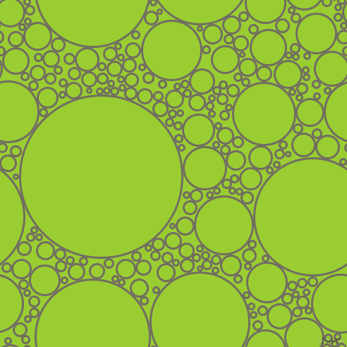 bubbles, circles, sponge, big, medium, small, 3 pixel line width, Flint and Yellow Green circles bubbles sponge soap seamless tileable