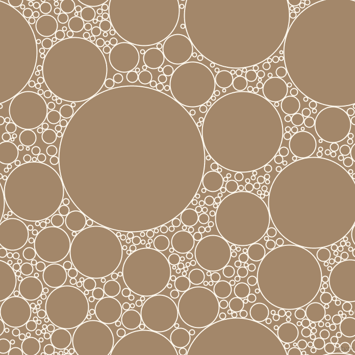 bubbles, circles, sponge, big, medium, small, 2 pixel line width, Floral White and Sandal circles bubbles sponge soap seamless tileable