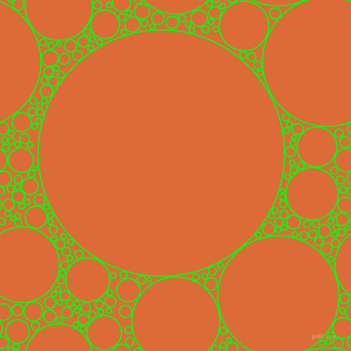 bubbles, circles, sponge, big, medium, small, 2 pixel line width, Free Speech Green and Sorbus circles bubbles sponge soap seamless tileable