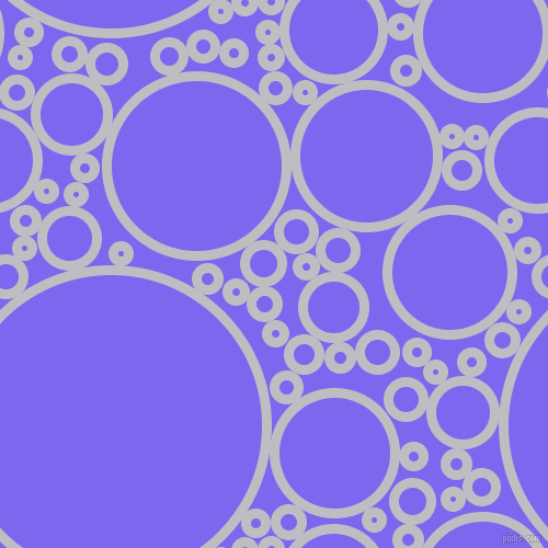 bubbles, circles, sponge, big, medium, small, 9 pixel line width, French Grey and Medium Slate Blue circles bubbles sponge soap seamless tileable