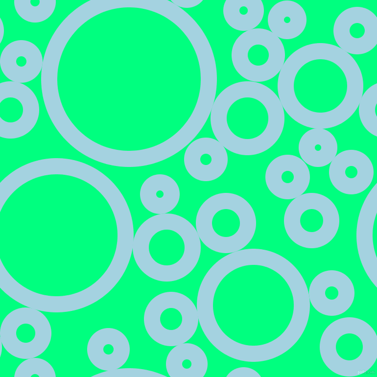 bubbles, circles, sponge, big, medium, small, 33 pixel line width, French Pass and Spring Green circles bubbles sponge soap seamless tileable
