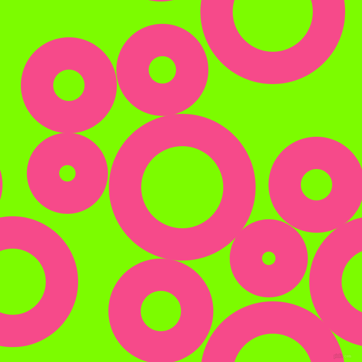 bubbles, circles, sponge, big, medium, small, 65 pixel line width, French Rose and Lawn Green circles bubbles sponge soap seamless tileable