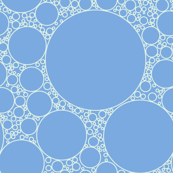 bubbles, circles, sponge, big, medium, small, 3 pixel line width, Frosted Mint and Jordy Blue circles bubbles sponge soap seamless tileable