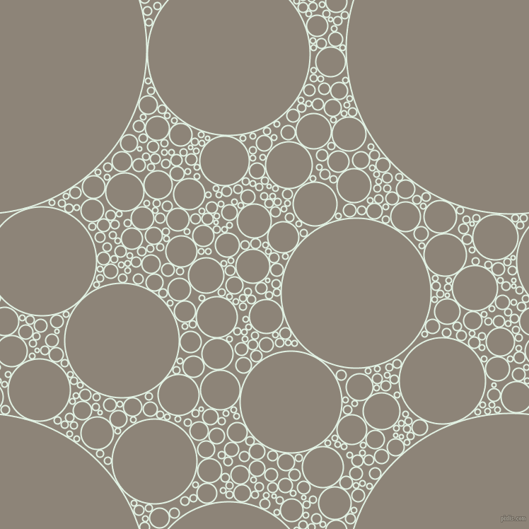 bubbles, circles, sponge, big, medium, small, 2 pixel line width, Frosted Mint and Schooner circles bubbles sponge soap seamless tileable