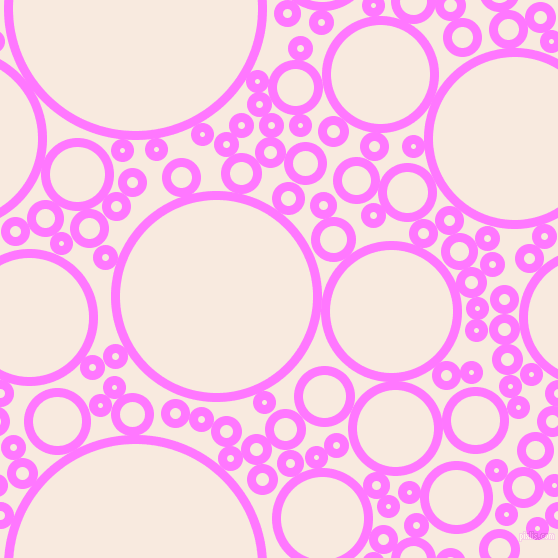 bubbles, circles, sponge, big, medium, small, 9 pixel line width, Fuchsia Pink and Chardon circles bubbles sponge soap seamless tileable