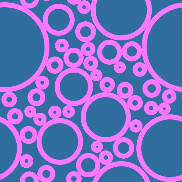 bubbles, circles, sponge, big, medium, small, 17 pixel line width, Fuchsia Pink and Lochmara circles bubbles sponge soap seamless tileable