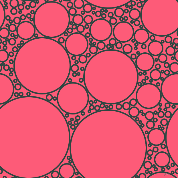 bubbles, circles, sponge, big, medium, small, 5 pixel line width, Gable Green and Wild Watermelon circles bubbles sponge soap seamless tileable