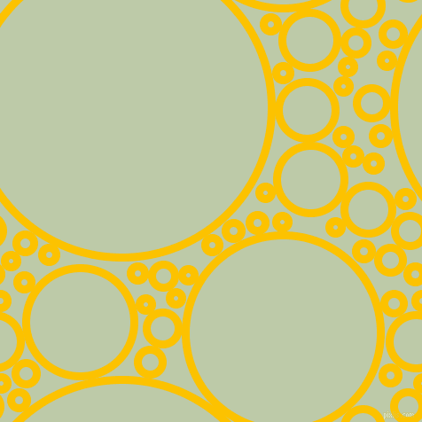 bubbles, circles, sponge, big, medium, small, 9 pixel line width, Golden Poppy and Pale Leaf circles bubbles sponge soap seamless tileable