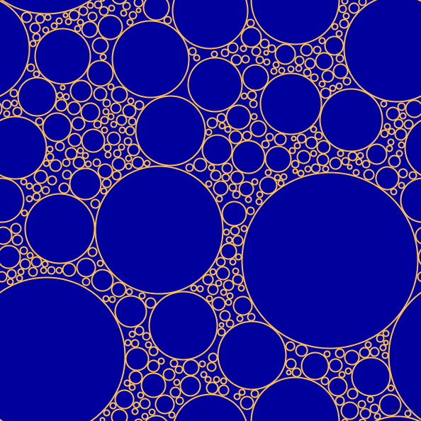 bubbles, circles, sponge, big, medium, small, 2 pixel line width, Golden Tainoi and New Midnight Blue circles bubbles sponge soap seamless tileable