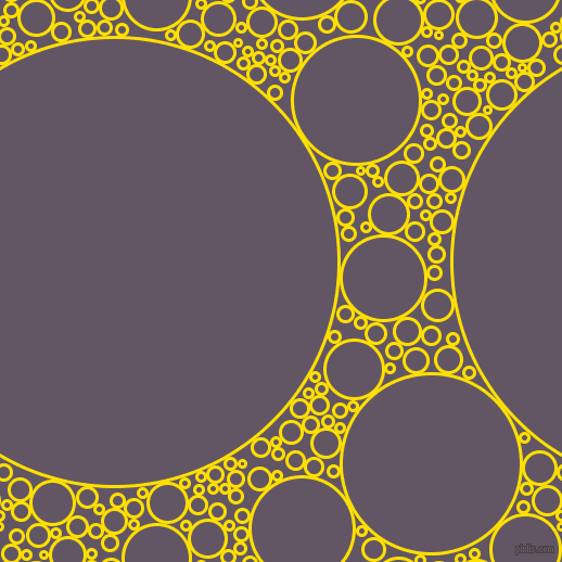 bubbles, circles, sponge, big, medium, small, 3 pixel line width, Golden Yellow and Fedora circles bubbles sponge soap seamless tileable
