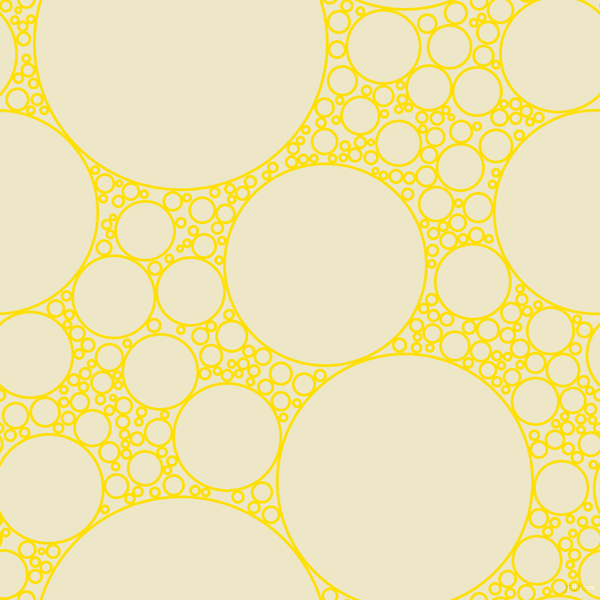 bubbles, circles, sponge, big, medium, small, 3 pixel line width, Golden Yellow and Half And Half circles bubbles sponge soap seamless tileable