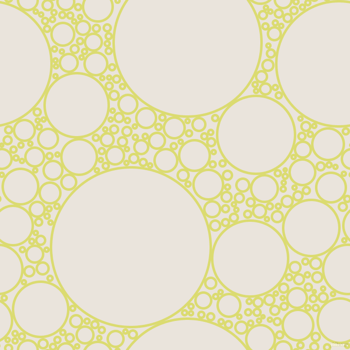 bubbles, circles, sponge, big, medium, small, 5 pixel line width, Goldenrod and Pampas circles bubbles sponge soap seamless tileable