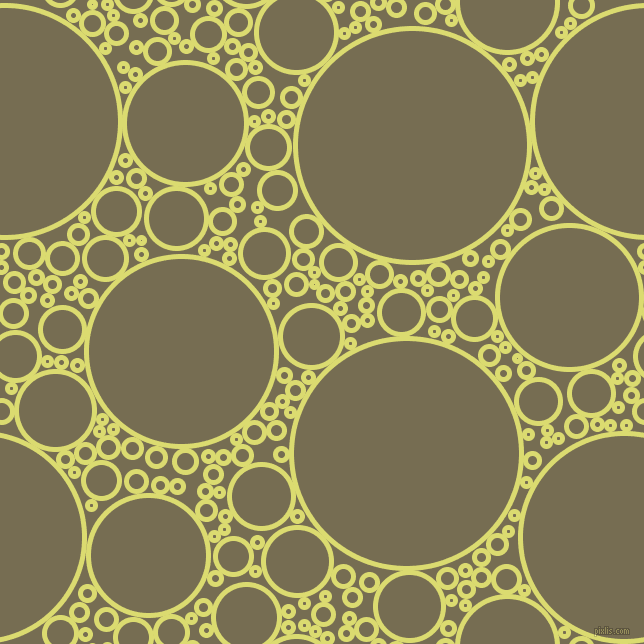 bubbles, circles, sponge, big, medium, small, 5 pixel line width, Goldenrod and Peat circles bubbles sponge soap seamless tileable