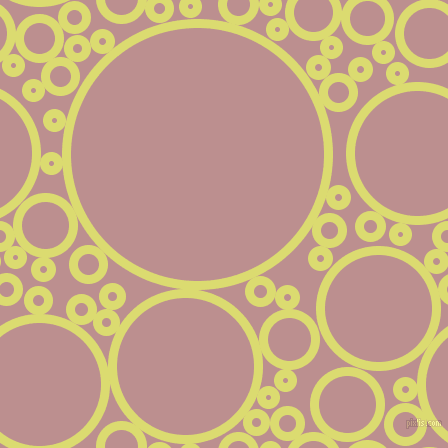 bubbles, circles, sponge, big, medium, small, 9 pixel line width, Goldenrod and Rosy Brown circles bubbles sponge soap seamless tileable