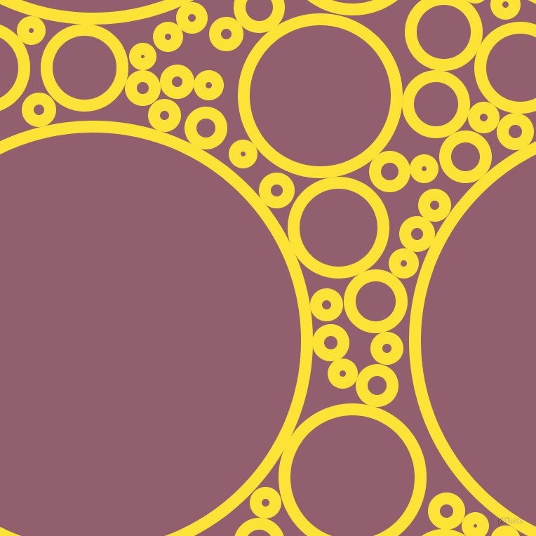 bubbles, circles, sponge, big, medium, small, 17 pixel line width, Gorse and Mauve Taupe circles bubbles sponge soap seamless tileable