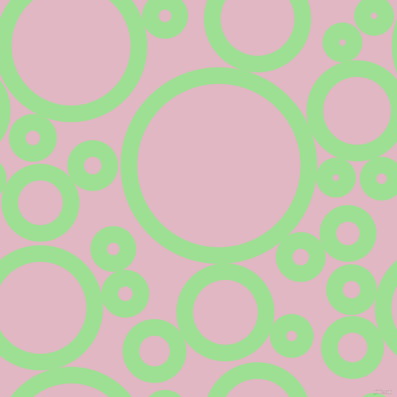 bubbles, circles, sponge, big, medium, small, 33 pixel line width, Granny Smith Apple and Melanie circles bubbles sponge soap seamless tileable