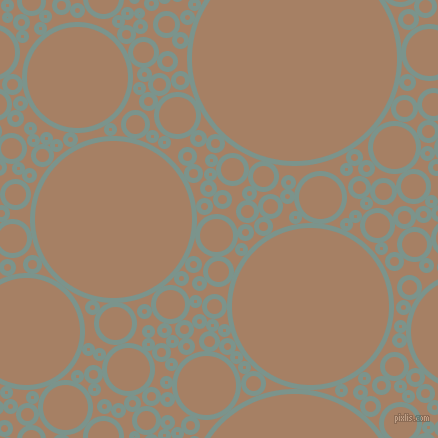 bubbles, circles, sponge, big, medium, small, 5 pixel line width, Granny Smith and Medium Wood circles bubbles sponge soap seamless tileable